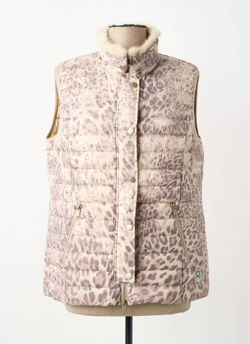 Geacă matlasată buzunare fără glugă bej ANANKE femme