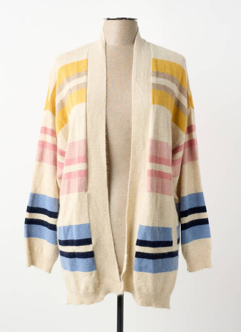 Vestă cu mâneci lungi strânsă pe partea de jos bej FUEGO WOMAN femme