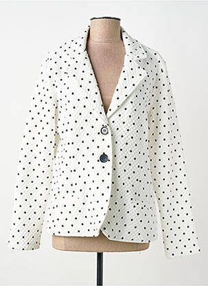 Jachete casual croială cambrată alb DOLCEZZA femme