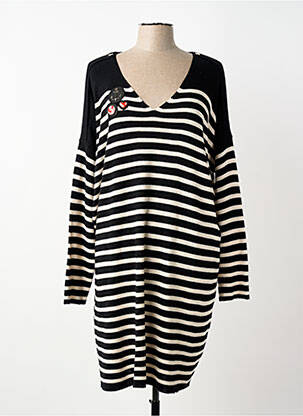 Rochie pulover croială dreaptă mâneci lungi negru ANANKE femeie