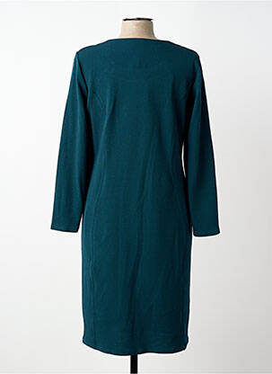 Rochie midi țesătură crep mâneci lungi verde GEVANA femeie