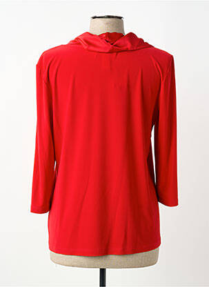 Tricou croială dreaptă mâneci 3/4 roșu JOSEPH RIBKOFF femme
