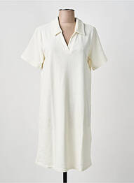 Rochie midi mâneci scurte mâneci scurte bej CREAM femeie
