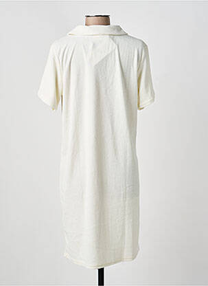 Rochie midi mâneci scurte mâneci scurte bej CREAM femeie