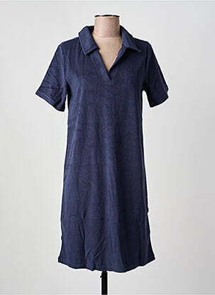 Rochie midi mâneci scurte mâneci scurte albastru CREAM femme