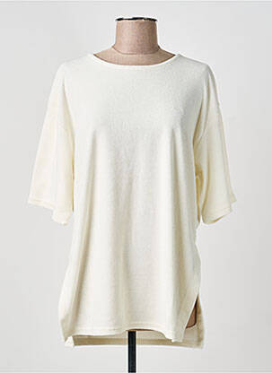 Tricou mâneci 3/4 mâneci 3/4 bej CREAM femeie