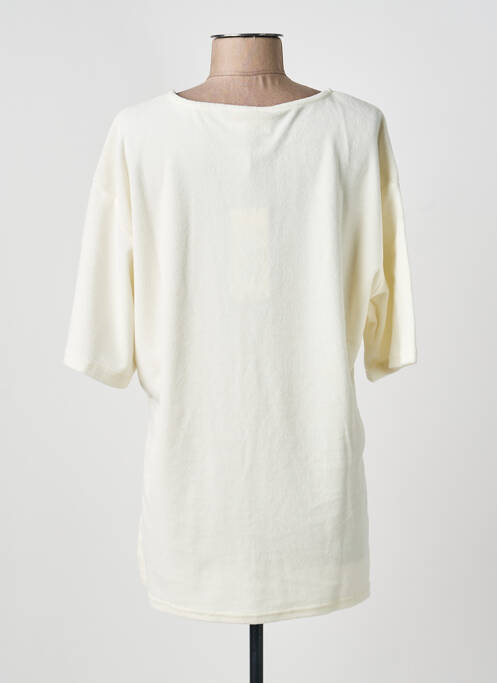 Tricou mâneci 3/4 mâneci 3/4 bej CREAM femme