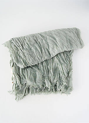 Eșarfă țesătură poplin verde NKUKU femme