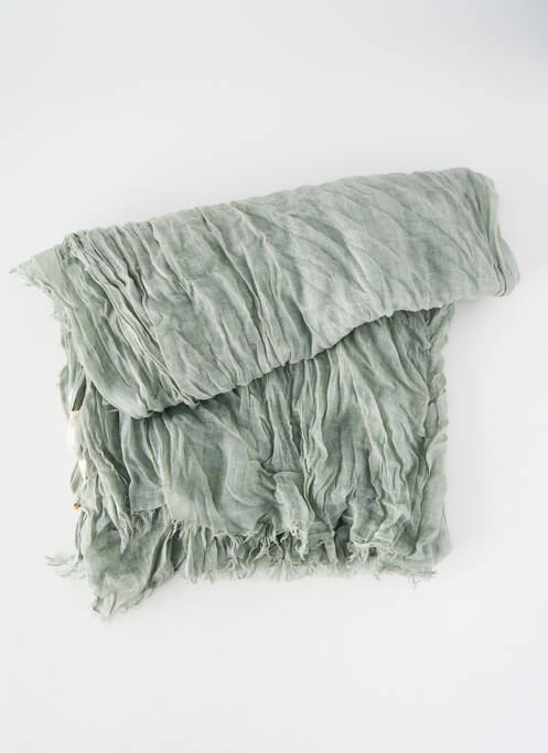 Eșarfă țesătură poplin verde NKUKU femme