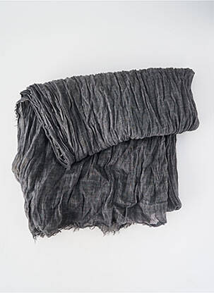 Eșarfă țesătură poplin gri NKUKU femme