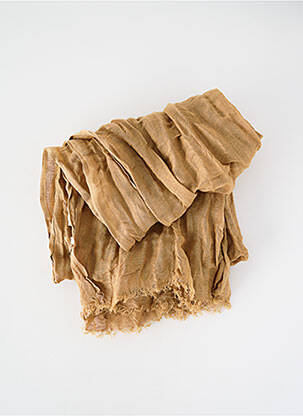 Eșarfă țesătură poplin maro NKUKU femme