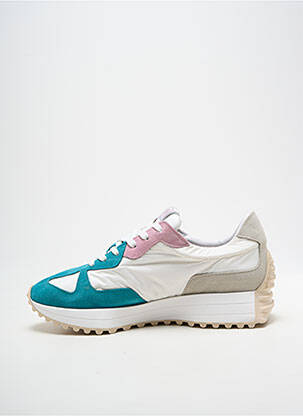 Adidași vârf rotund toc de 4 la 6 cm alb ICECOOL femeie