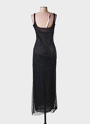 Rochie lungă croială cambrată bretele subțiri negru HOUSE OF CB LONDON femeie