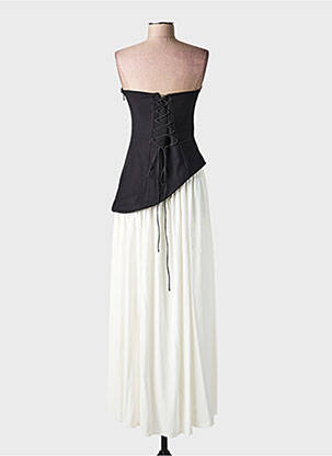 Rochie lungă fără mâneci fără mâneci bej BABYBOO femeie