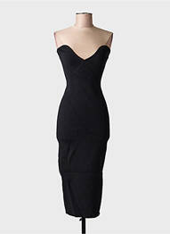 Rochie midi fără mâneci fără mâneci negru HOUSE OF CB LONDON femme