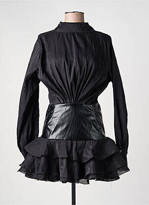 Rochie scurtă mâneci lungi mâneci lungi negru MEW MEWS femeie