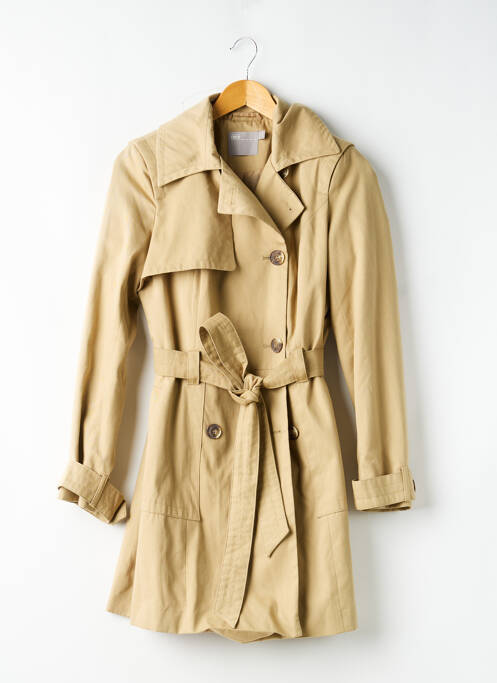 Trench buzunare fără glugă verde ASOS femme