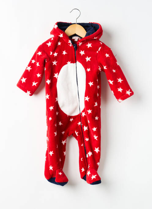 Salopetă-pantalon imprimeu fantezie mâneci lungi roșu DU PAREIL AU MÊME enfant