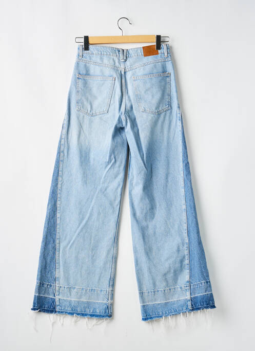 Blugi cu croială evazată elasticitate talie înaltă albastru ZARA femme