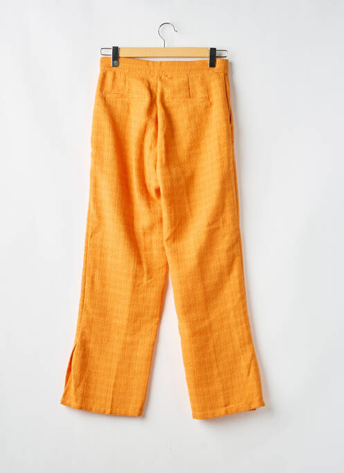 Pantalon drept talie cu cleme mărime normală portocaliu H&M femme