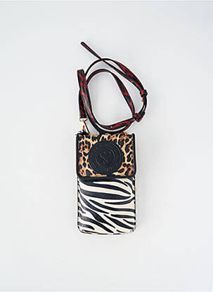 Geantă piele netedă formă dreptunghiulară negru LOLA CASADEMUNT femme