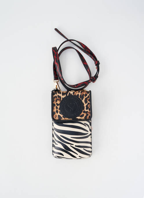 Geantă piele netedă formă dreptunghiulară negru LOLA CASADEMUNT femme