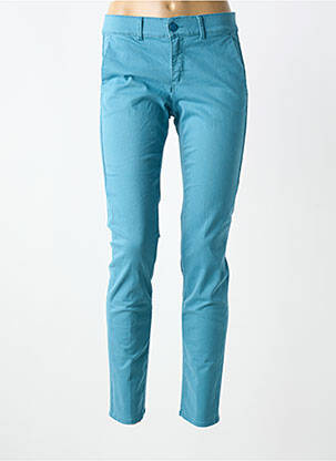 Pantalon slim buzunare albastru HAPPY femeie
