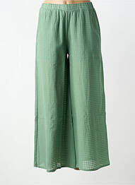 Pantalon larg mărime normală mărime normală verde DROLATIC femme