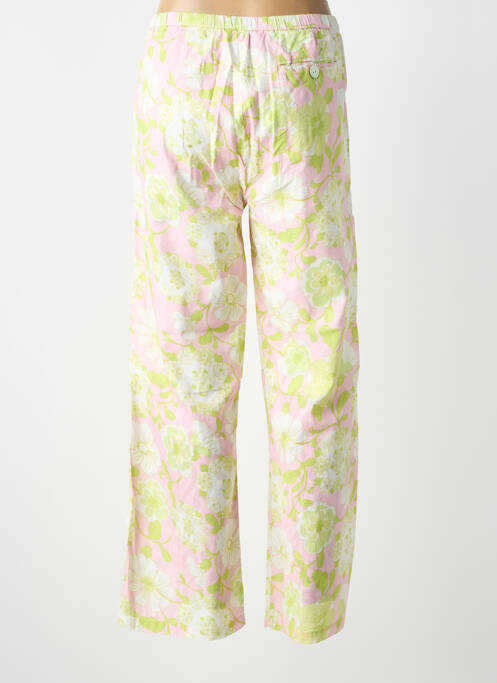 Pantalon drept închidere cu fermoar sub clapetă cu nasturi verde BRIGITTE BARDOT femme
