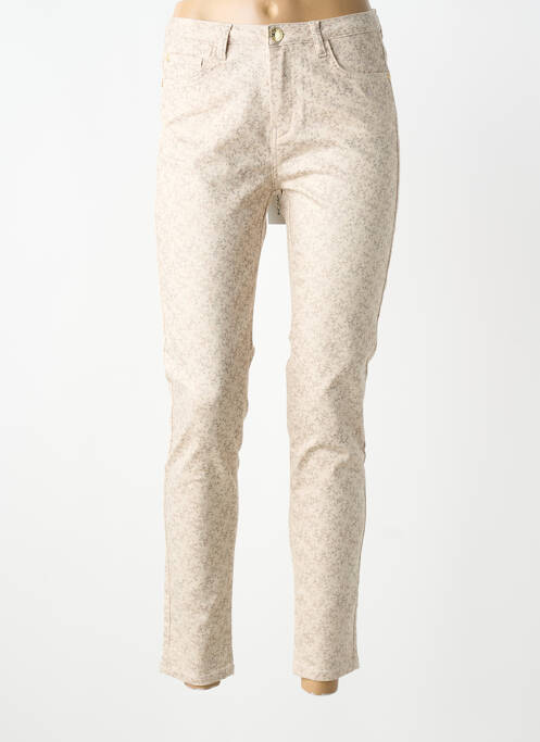 Pantalon slim buzunare bej EVA KAYAN femme