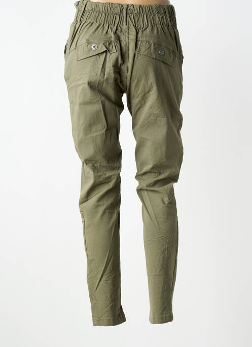 Pantalon slim talie elastică verde NÜ femme