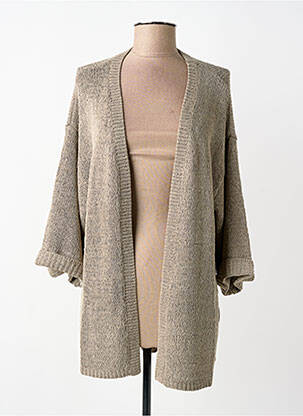 Vestă cu mâneci lungi mâneci lungi maro CREAM femme