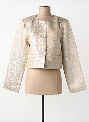 Jachete casual guler rotund auriu B.YOUNG femme