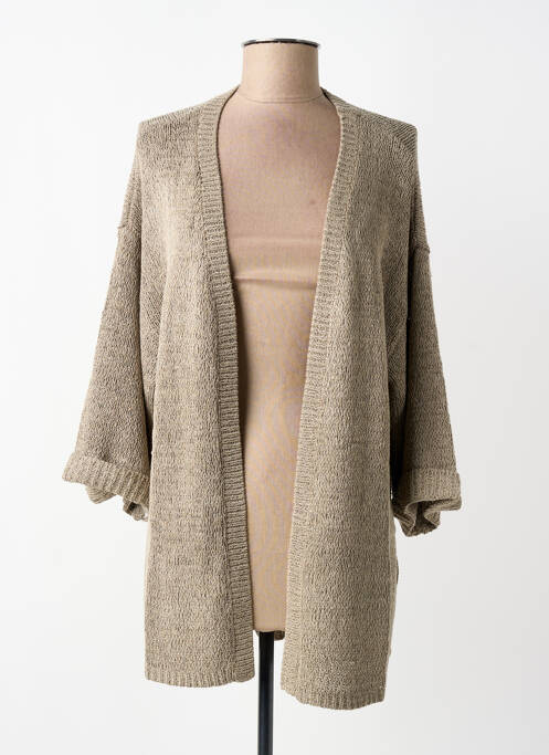 Vestă cu mâneci lungi mâneci lungi maro CREAM femme