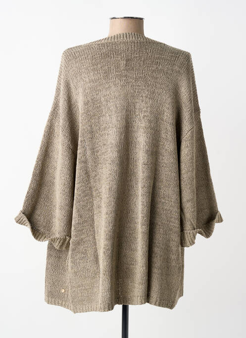 Vestă cu mâneci lungi mâneci lungi maro CREAM femme