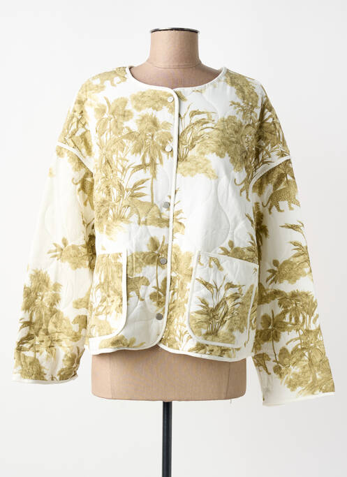 Jachete casual guler rotund alb CREAM femme