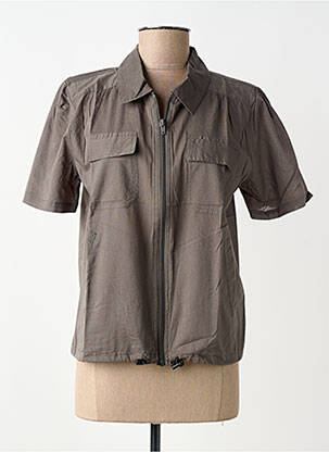 Cămașă mâneci scurte mâneci scurte gri NÜ femme