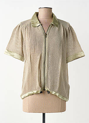 Cămașă mâneci scurte mâneci scurte verde NÜ femme