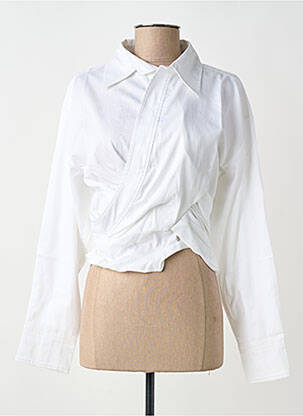 Cămașă croială cambrată mâneci lungi alb SECOND FEMALE femme