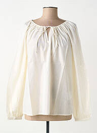 Bluză guler rotund mâneci lungi auriu CREAM femme