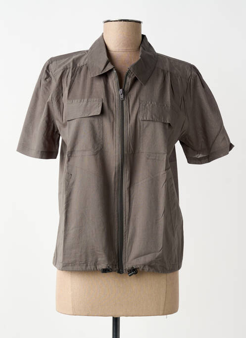 Cămașă mâneci scurte mâneci scurte gri NÜ femme