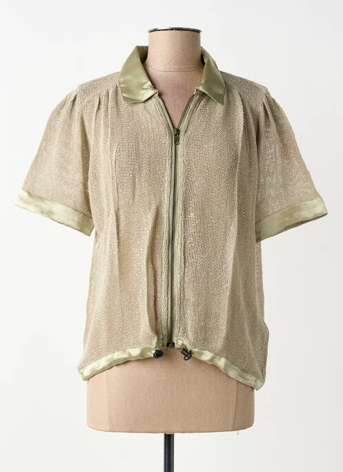 Cămașă mâneci scurte mâneci scurte verde NÜ femme