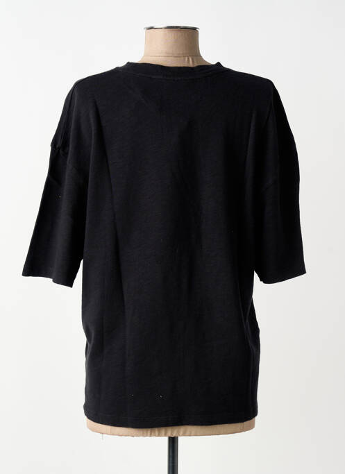 Tricou mâneci trei sferturi mâneci scurte negru PENN & INK N.Y femme