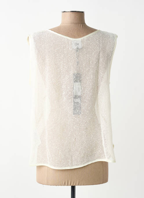 Top croială fluidă fără mâneci bej NÜ femme