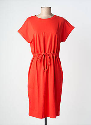 Rochie midi mâneci scurte mâneci scurte roșu B.YOUNG femeie