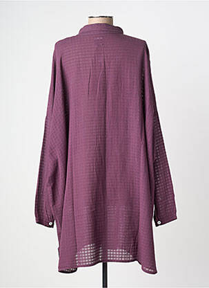 Rochie midi mâneci lungi mâneci lungi violet DROLATIC femeie