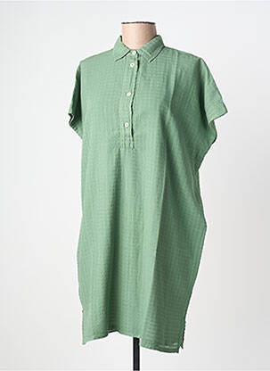 Rochie midi mâneci scurte mâneci scurte verde DROLATIC femeie