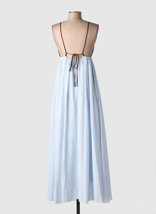 Rochie lungă croială evazată bretele subțiri albastru SECOND FEMALE femme
