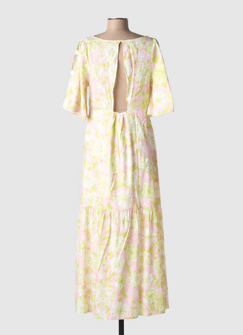 Rochie lungă imprimeu fantezie mâneci scurte verde BRIGITTE BARDOT femme