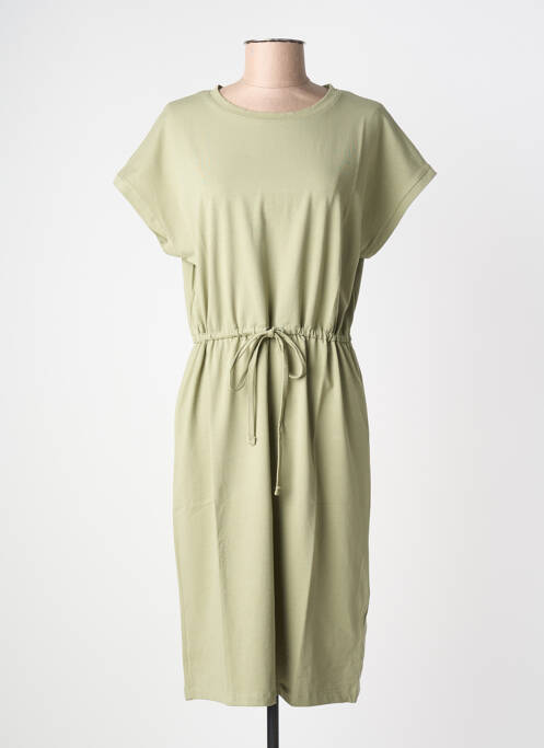 Rochie midi mâneci scurte mâneci scurte verde B.YOUNG femme